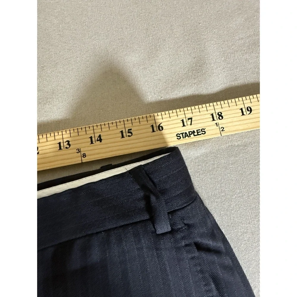 Canali Suit Size 40R Blue Pinstripe 2 Piece 50R EU Made in Italy Model 13290/37